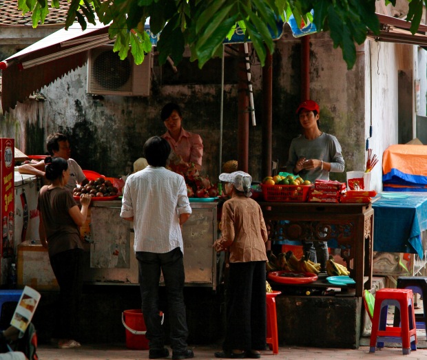 Street merchant Hanoi Vietnam 